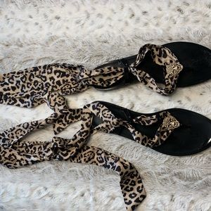 INC Malana Leopard Sandal